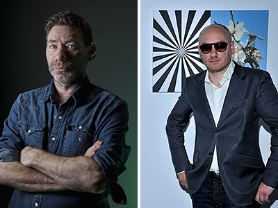 A picture of Mat Collishaw (L) and Mustafa Hulusi (R)