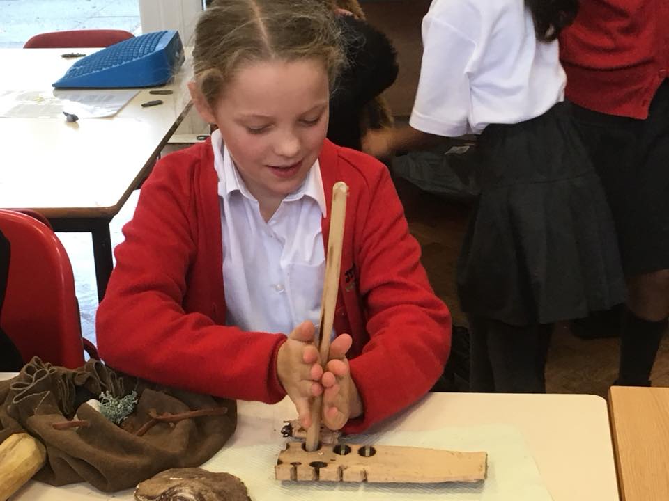 Children engaging with the Travelling Exhibitions