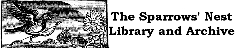 The Sparrow's Nest Library and Archive logo