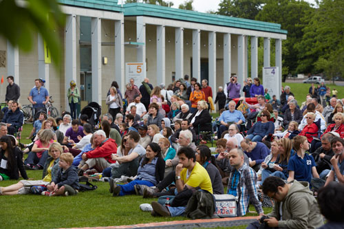 Audiences outside the DH Lawrence Pavilion