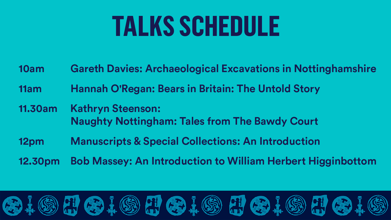 Schedule of talks outlined